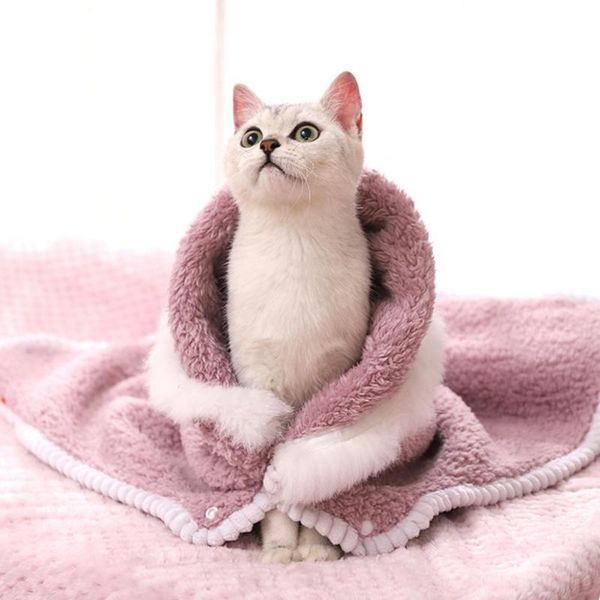 

cat costumes pet blanket solid color dogs cushion sleeping mat useful