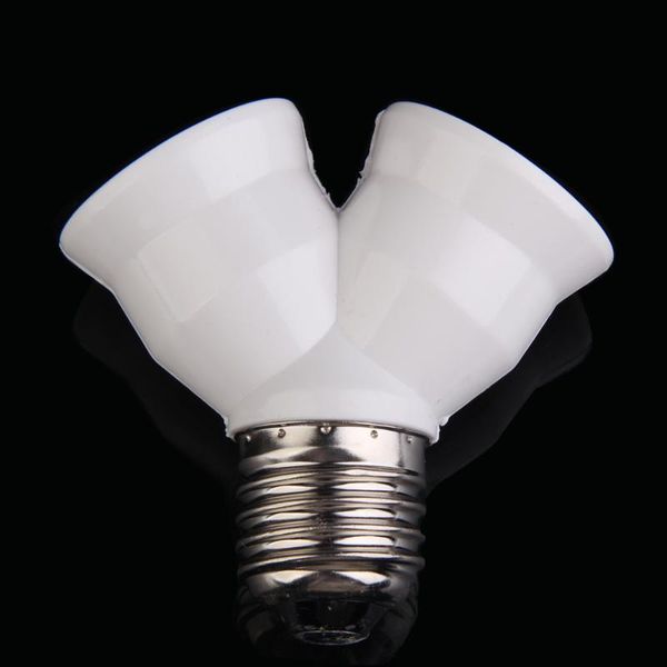

lamp holders & bases 2 in 1 e27 y shape holder base fireproof material converter socket light bulb adapter
