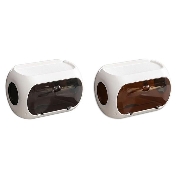 

tissue boxes & napkins wall mounted toilet paper holder waterproof storage box punch bathroom rack