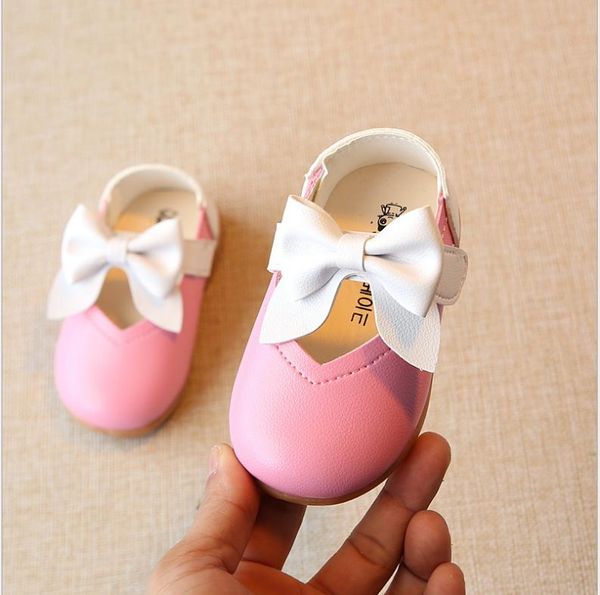 

first walkers princess kids leather shoes for girls bowknot casual children fashion 2021 toddler infant non-slip footwear