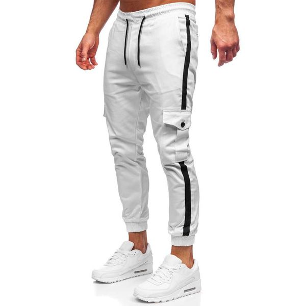 

men's cargo joggers casual pants trousers, Black