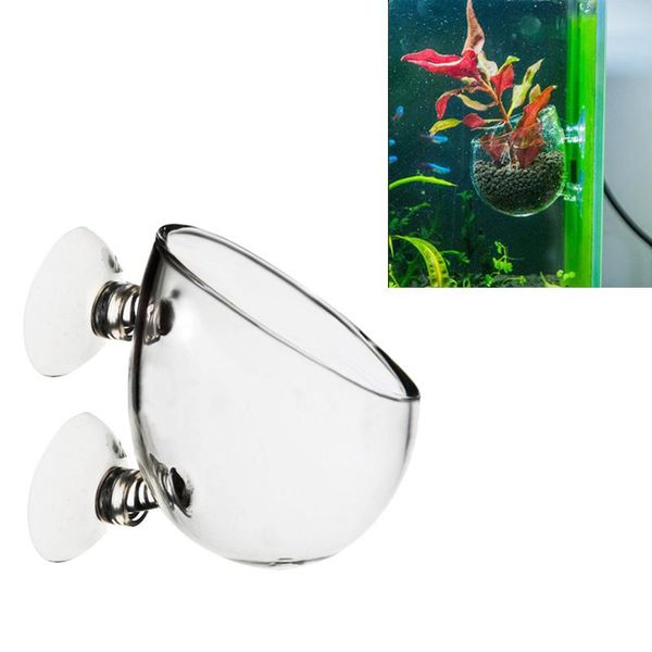 

aquarium fish tank mini acrylic crystal glass pot water potted aquatic planting cylinder cup hanging plant flower decorations