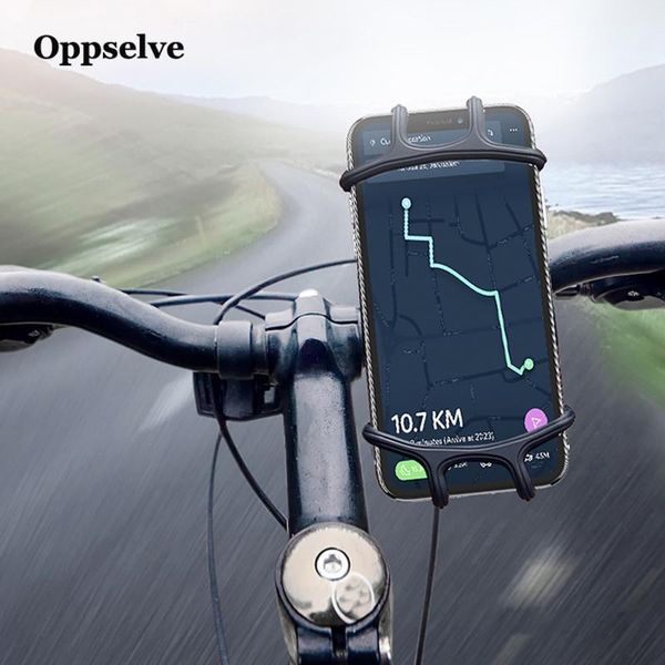 

oppselve anti-fall phone bracket car navigation silicone strap for bicycle mountain motorcycle electric universal hold cell mounts & holders