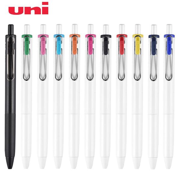 

gel pens 1pcs japan uni umn-s-50 uni-ball one color press-type neutral student exam office signature pen japanese stationery award