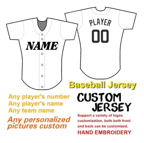 

custom baseball football jersey all team customized any name number mix order men women youth kids stitched, Black