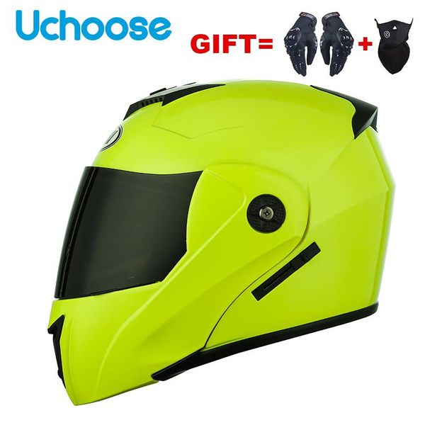

motorcycle helmets 2021 2 gifts racing motobiker modular dual lens helmet full face safe flip up cascos para moto