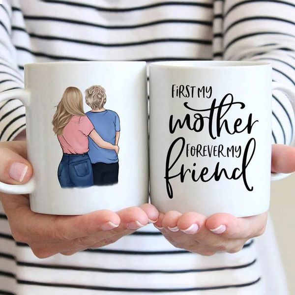 

mother & daughters forever linked together mug kitchen supplies letter printed coffee milk mugs mother's day gifts crafts