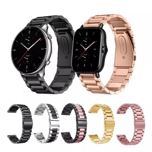 

watch bands for gen 4 q venture hr / 3 smartwatch 18mm quick release metal wrist band lg style steel, Black;brown