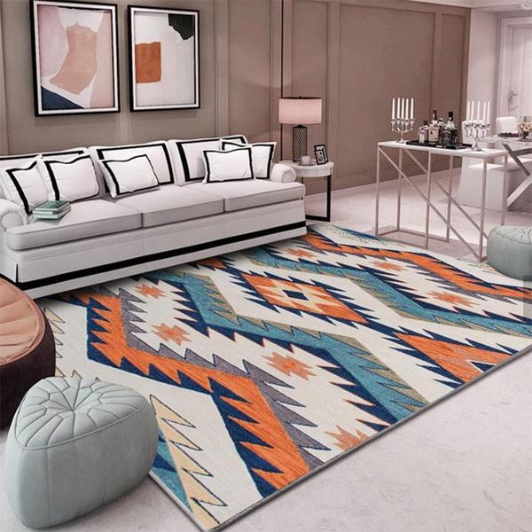 

carpets geometric bedroom rugs big size 200x300cm living room carpet rectangle coffee table pastoral decoration non-slip mat