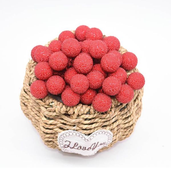 

20/40pcs 1.2/2cm plastic stamen berries artificial flower for wedding decor diy wreath gift box scrapbooking craft fake flowers decorative &