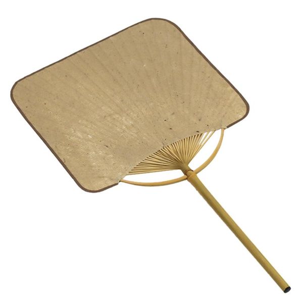 

1pc vintage rice paper fan square bamboo bone chinese retro other home decor