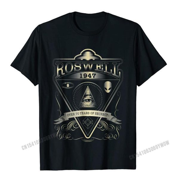 

men's t-shirts roswell 1947 alien t shirt - vintage style ufo area 51 camisas men brand shirts cotton summer, White;black