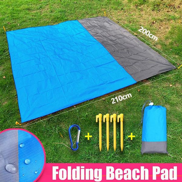 

shade camping mat waterproof beach blanket outdoor grounding mats mattress picnic pocket carpet rug portable folding sleeping bed pads