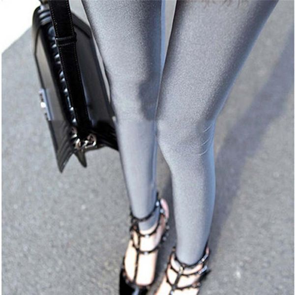 

women's pants & capris female fluorescent leggings high waist slim fit pencil thin muti color spring clothes, Black;white