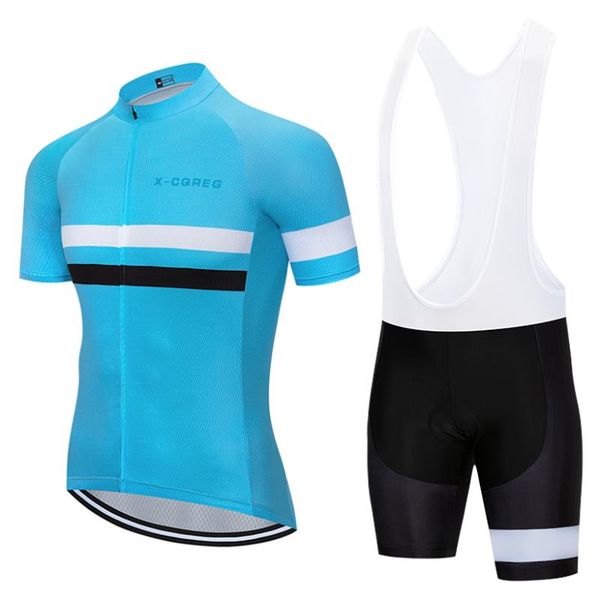 

x-cqreg cycling jersey set boys short sleeve summer clothing mtb ropa ciclismo child bicycle wear sports suit racing sets, Black;blue