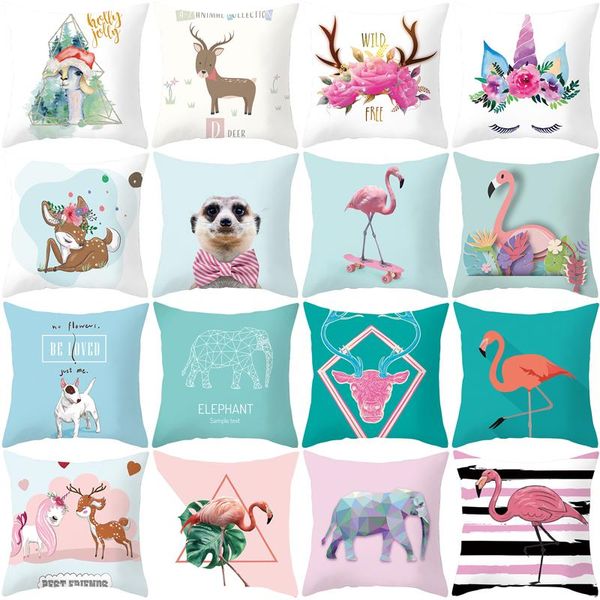 

cushion/decorative pillow flamingo case decoration sofa cushion bed home car lovely