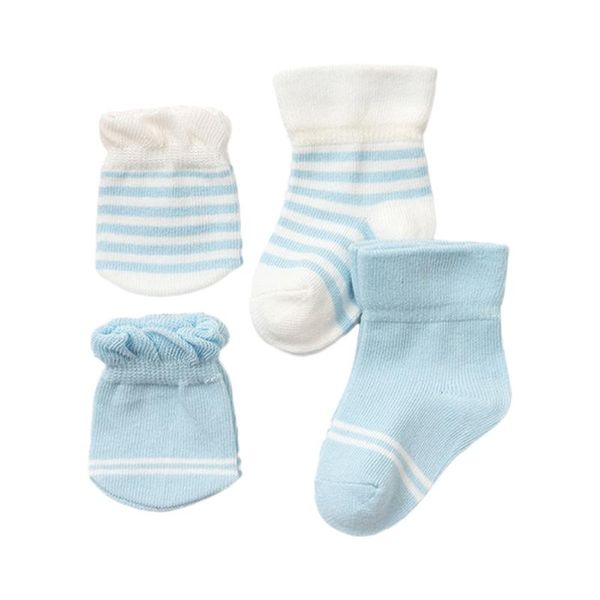

children's mittens xxfe 4 pairs children born baby socks scratch resistant breathable elasticity face protection gloves gift for fall w, White