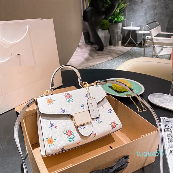 

designer fashion bags retro handbag leather printed one-shoulder messenger bag