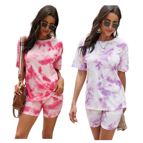 

t-shirt women two piece pants comfortable casual straight leg pant round neck durable mid waist lace short sleeve loose 2-piece set ych, White