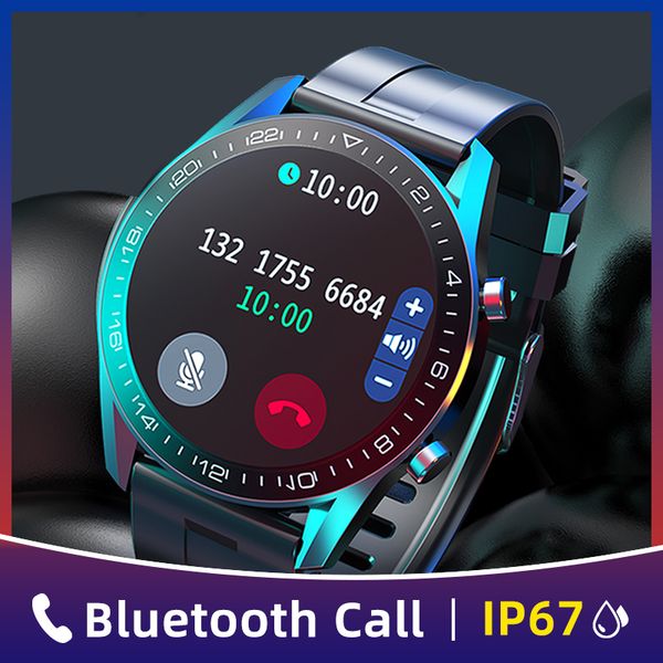 

keshuyou i12 2021 smart watch men round full touch screen sport fitness diy watch ip67 waterproof answer call for android iosg, Slivery;brown