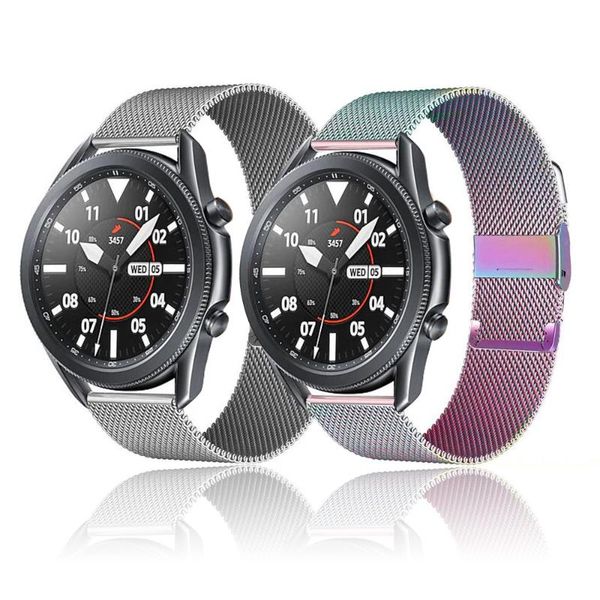 

watch bands milanese loop strap for samsung galaxy 3 46mm 45mm active 2 42mm 41mm gear s3 frontier 20mm 22mm bracelet huawei gt band, Black;brown