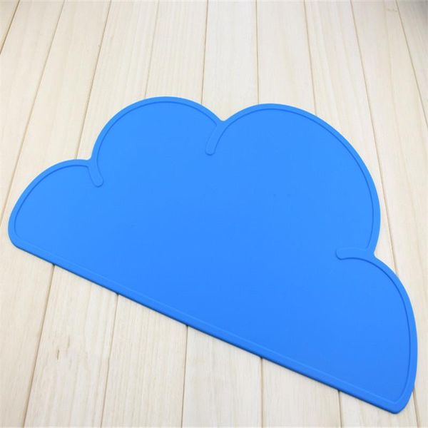 

super cute cloud colorful silicone pet cushions puppy dog supplies cat feeding bed mat pvc placemat dish bowl water kennels & pens