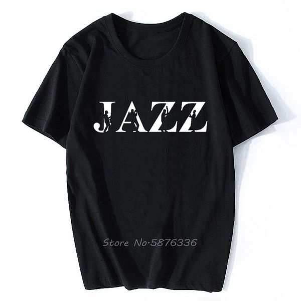 

men's t-shirts summer clothing jazz est saxophone funny t shirt tshirt men hip hop cotton short sleeve t-shirt top, White;black