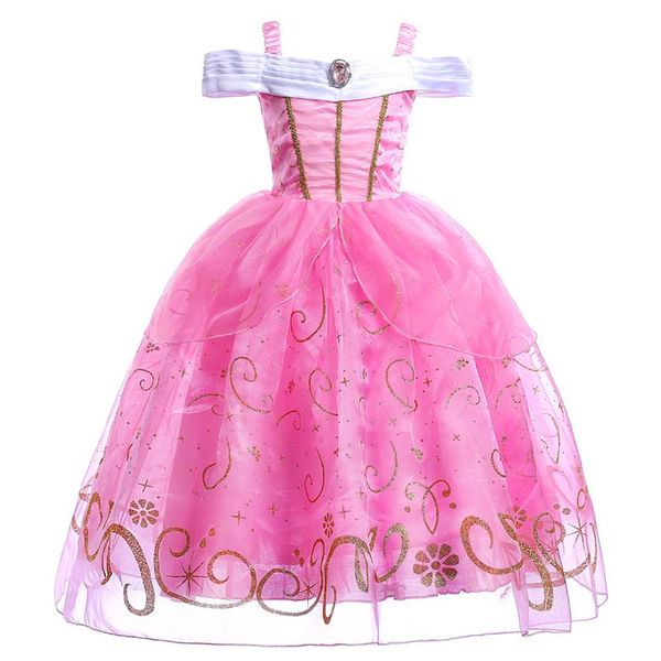 

girl's dresses dress for girl aurora princess costumes girls christmas halloween kids clothing clothes, Red;yellow