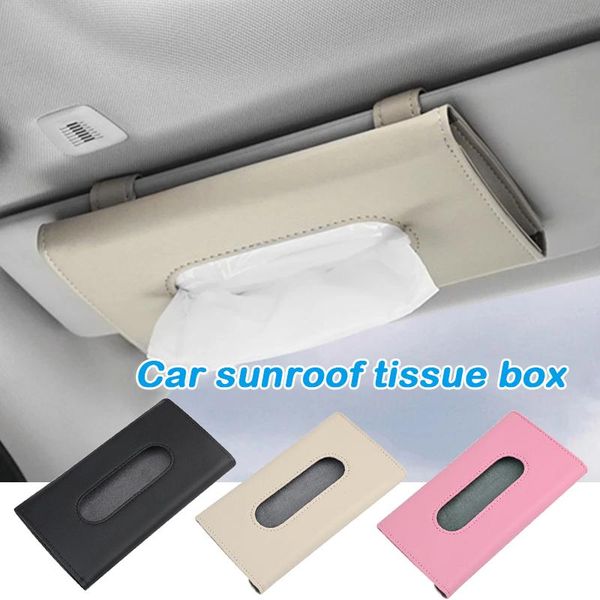 Doku Kutuları Peçeteler Araba Tutucu Kolaylık Sun Visor Peçete Saklama Kutusu JS23 Için