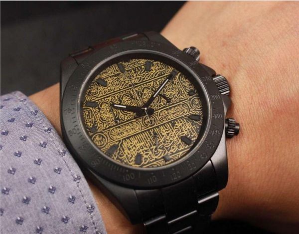 

black stainless steel men's watches 2813 automatic movement fashion sports mens mechanical watches wristwatches engraving pattern dial, Slivery;brown