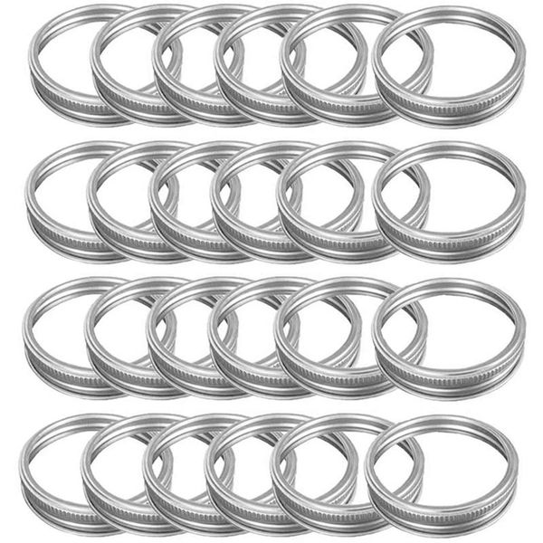 

kitchen storage & organization au -24 pcs canning lids regular mouth mason jar stainless steel for split- 70mm
