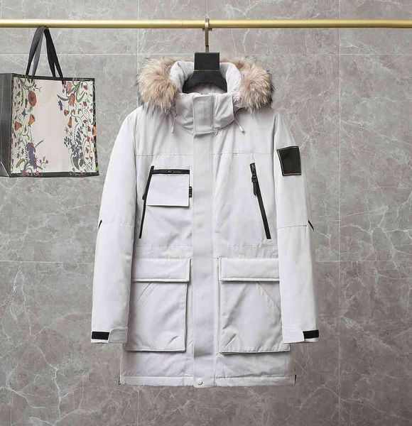 

222 11the digner et cp down men coat downs women ets lover winter puffer hooded parka coats hoodie clothing long section cotton parkas, Black