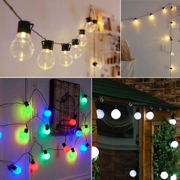 

lawn lamps fairy string led bulb courtyard wedding christmas party decoration 220v outdoor lamp garden