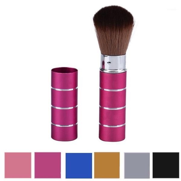 

1pc makeup brushes pink cosmetic brush metal retractable blending eyelash eyebrow beauty make up tool1
