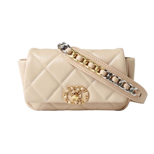 

2021 diamond belt cowhide women's chain bag shoulder messenger flap chest bags