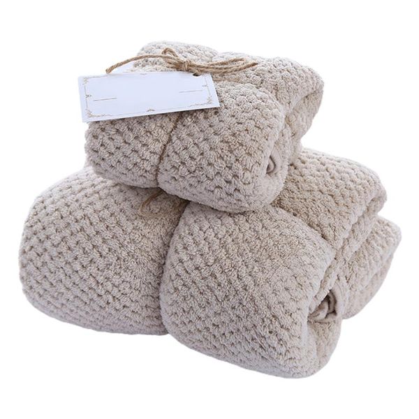 

towel thicken absorbent bath wrap soft beach gift breathable set high density coral fleece hand home portable easy clean