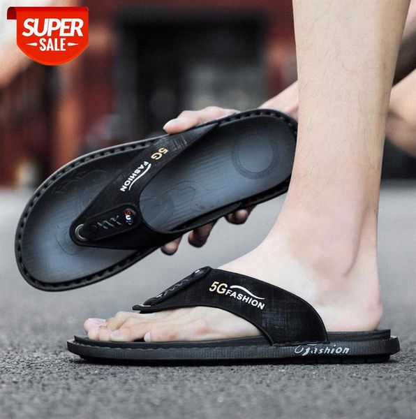 

men's flip flops, slippers, casual personality, creative sandals #7y7o, Black