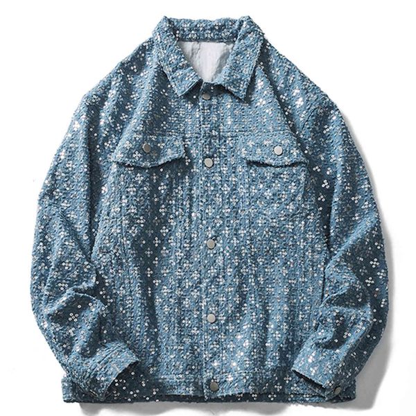 

men's jackets male red jacket, vintage harajuku jacket with sequins, hip hop, casual streetwear, cargo, cotton 2021, autumn, outdoor fa, Black;brown