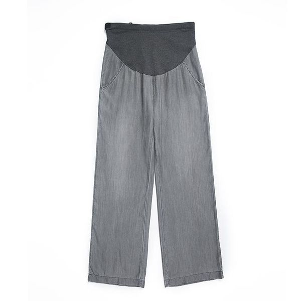 

maternity bottoms straight pregnant women jeans spring style solid color thin fabric for mother wear clothes pregnancy t2120, White