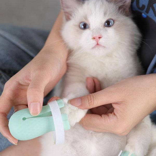 

cat costumes feet cover for washing anti-scratch gloves cats and dogs pet bathing supplies shoes silicone supplys