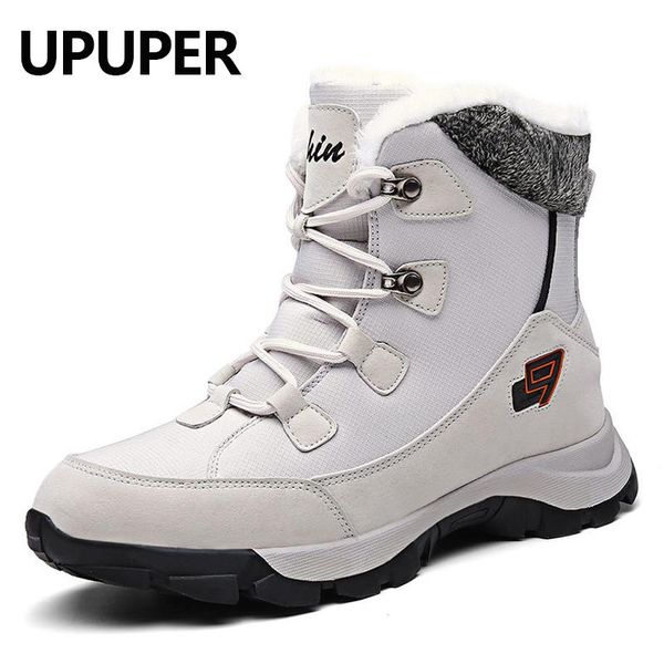 

boots 2021 winter waterproof women's platform keep warm woman ankle snow casual outdoor shoes for women plus size, Black