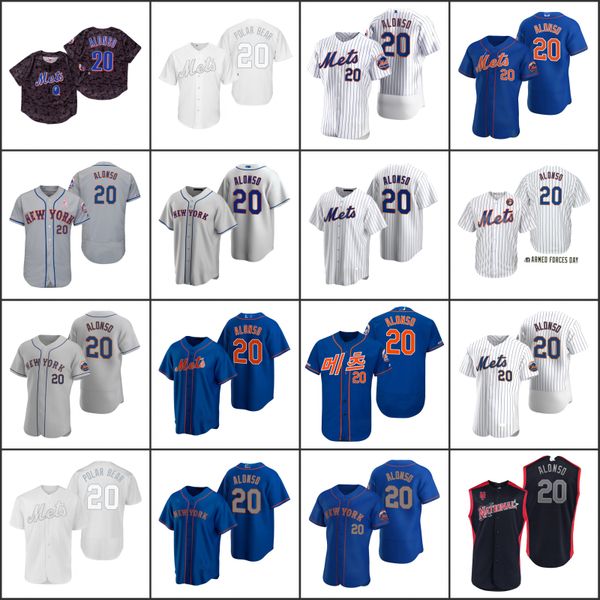 

new york mets men 20 pete alonso women youthjersey, Black;red
