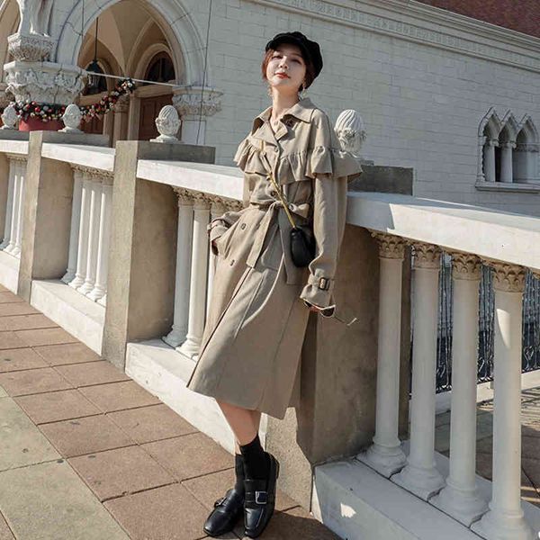 

arrival female fashion comfortable quality long beautiful coat double style work a-line, Black