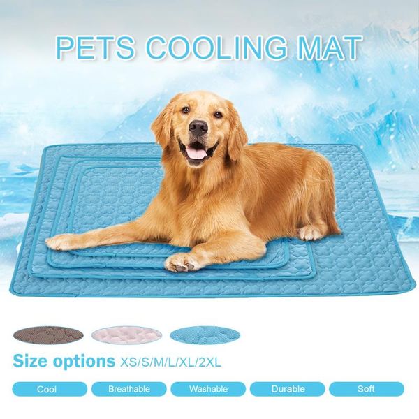 

kennels & pens pet cooling mats for dogs summer dog bed small/medium/large dogs/cats cool sofa cushion mattress cat xs-2xl #3