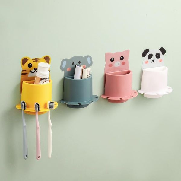 

toothbrush holders bathroomaccessories 1pc plastic holder cute cartoon kids tooth brush storage rack stand organizer