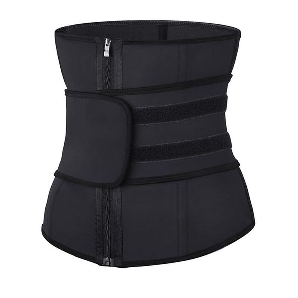 

women's shapers single straps latex waist trainer 9 steel bones cinchers women slimming sheath girdle control belts tummy body shapewea, Black;white