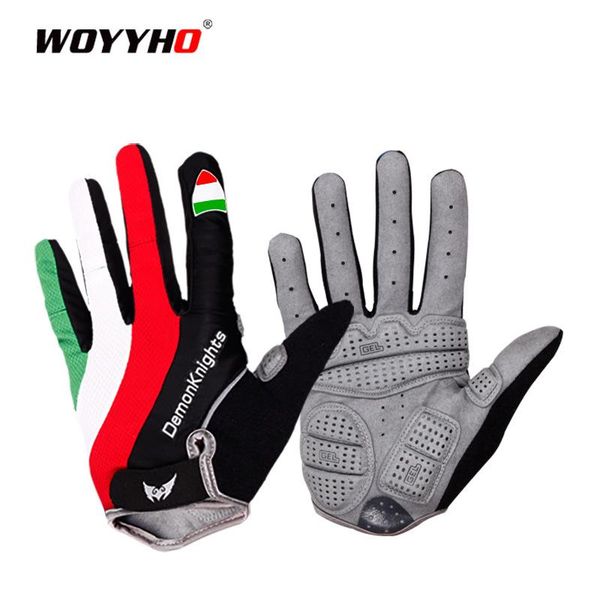 

cycling gloves spring and autumn long fingers gloves,men women wear-resisting mountain biking equipment,shockproof bike, Black