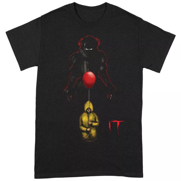 

it (2017) official pennywise shadow t-shirt men unisex, White;black