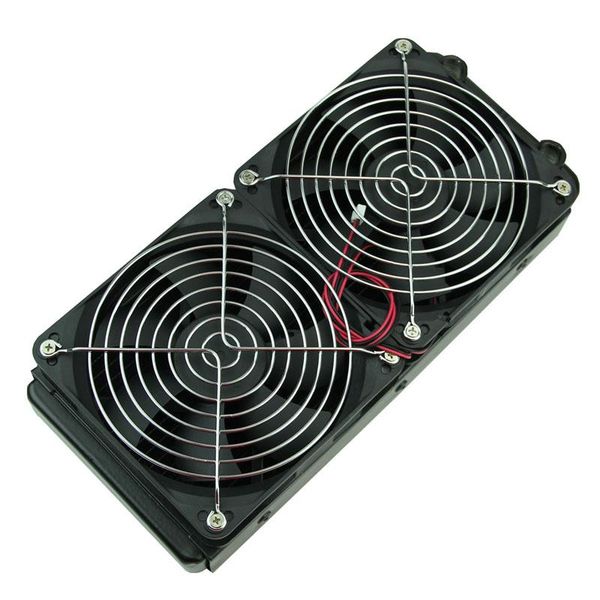 

g1/4 240mm computer deskwater cooling 2 fans radiator aluminum thick 60mm lappads