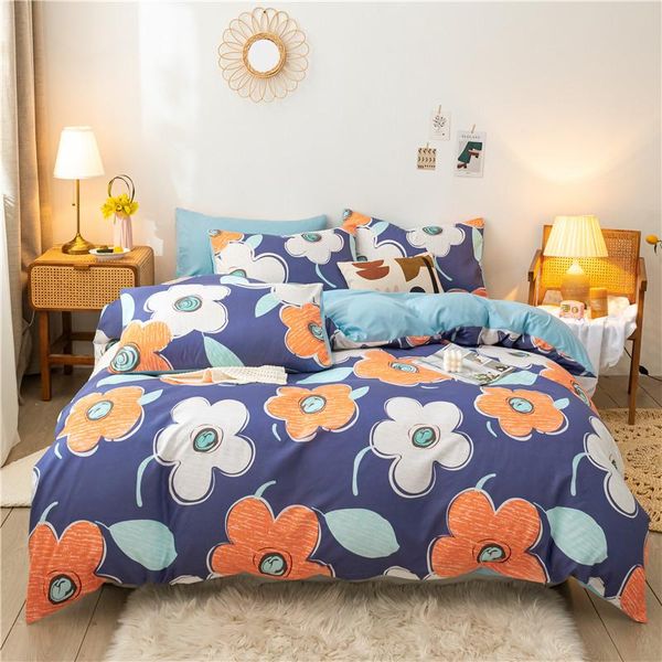 

bedding sets 4 pieces set microfiber,1 duvet cover,2 pillow shams and 1 bed sheet ,king,twin,full size,durable soft comfort